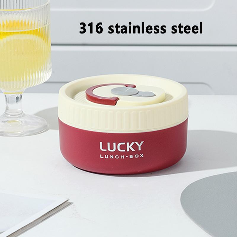 304/316 Stainless Steel Portable Insulated Lunch Box with Cutlery And Thermal Bag Leak proof Microwave Safe Food Container