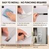 10 Pcs Striped Mirror Stickers Versatile Silver Mirror Wall Stickers Smooth Pretty Silver Acrylic Mirrors Strips for Home Decor