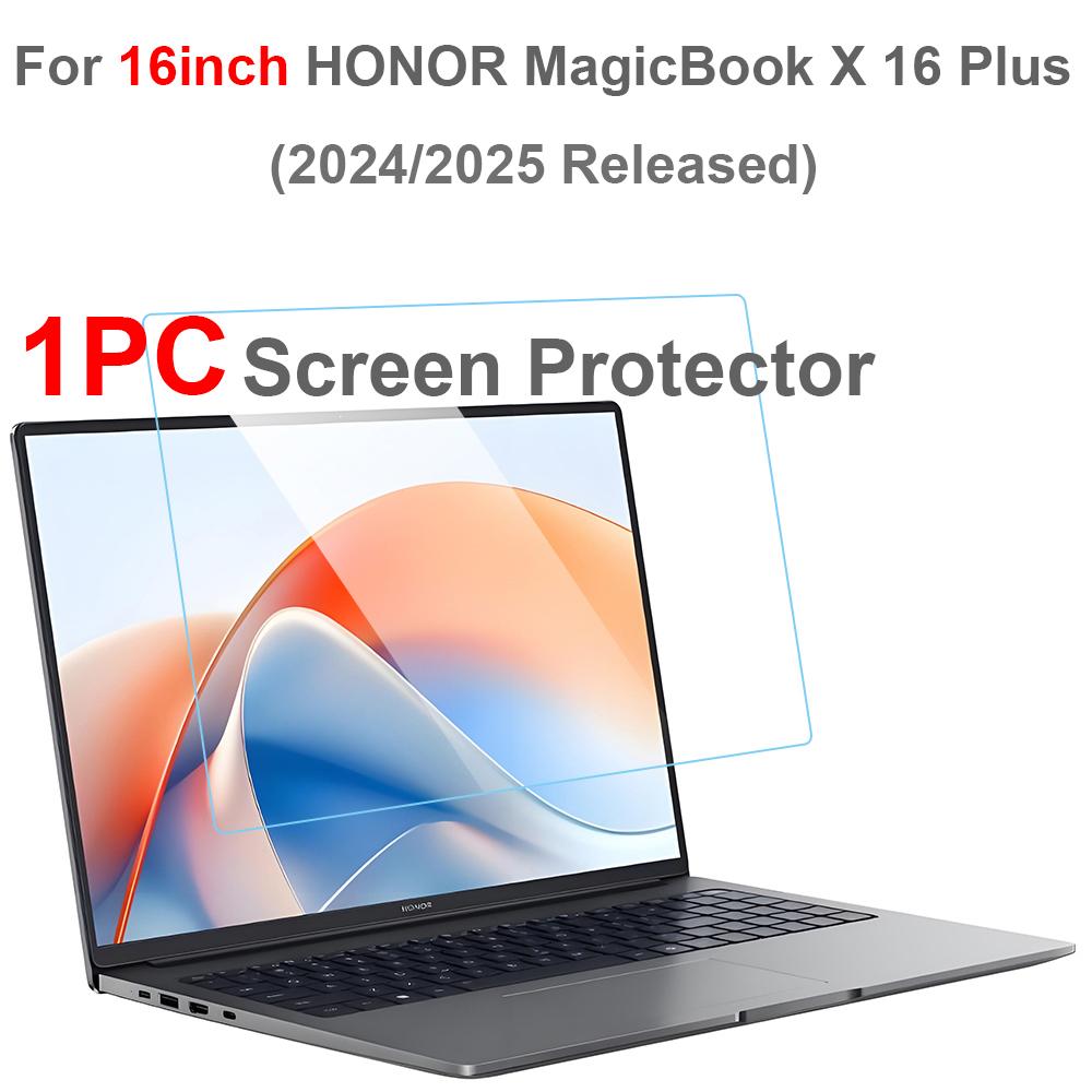 For 16Inch HONOR MagicBook X16 Plus 2024 2025 Screen Protector Scratch-proof Clear 0.3MM HD 9H NoteBook Tempered Glass 4