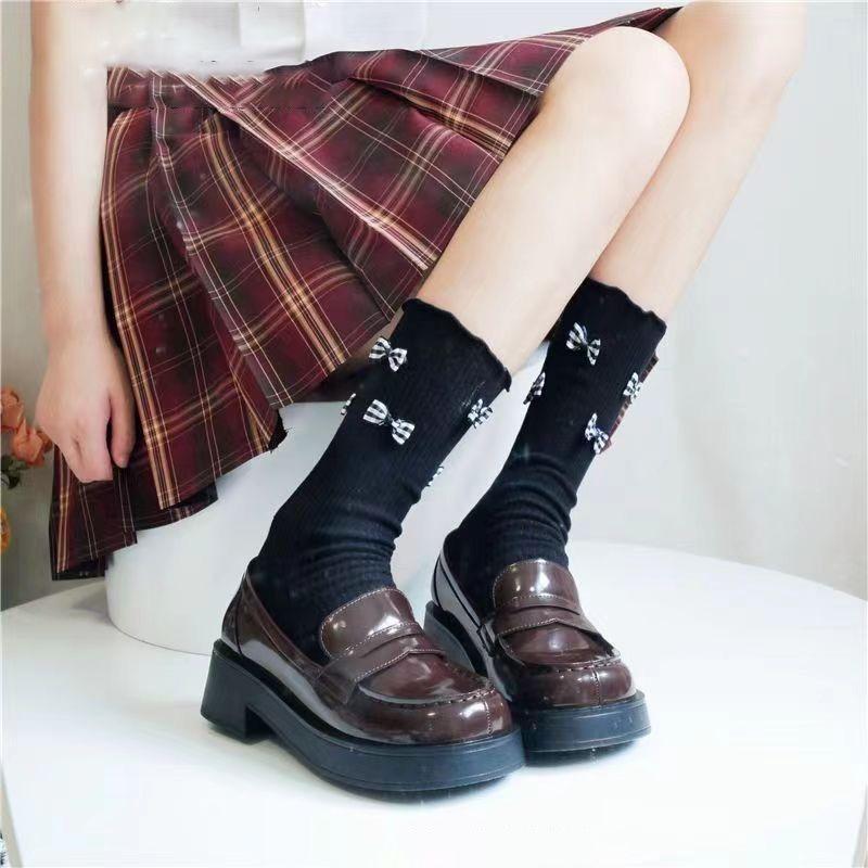 New Retro Square-toed Thick-soled Height-increasing Women's Shoes