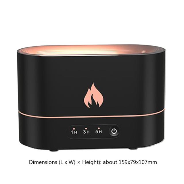 Portable USB Essential Oil Diffuser Ultrasonic Humidifier Home Office Flame Effect Air Freshener Fragrance Sooth Sleep Atomizer