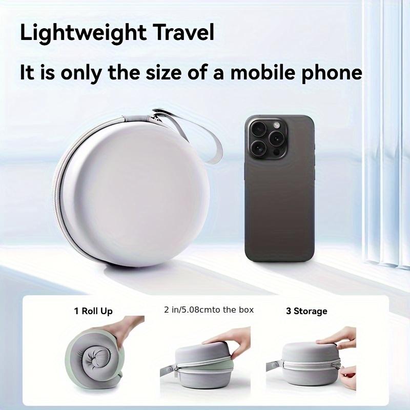 1PC Ergonomic U-Shaped Neck Pillow Strap Storage Bag - Memory Sponge Travel and Office Support, Removable and Machine Wash Cover, Lightweight Portable