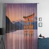 Famous Torii Gate Of The Itsukushima Shrine On Miyajima Chiffon Sheer Curtains Living Room Bedroom Window Voiles Tulle Curtain