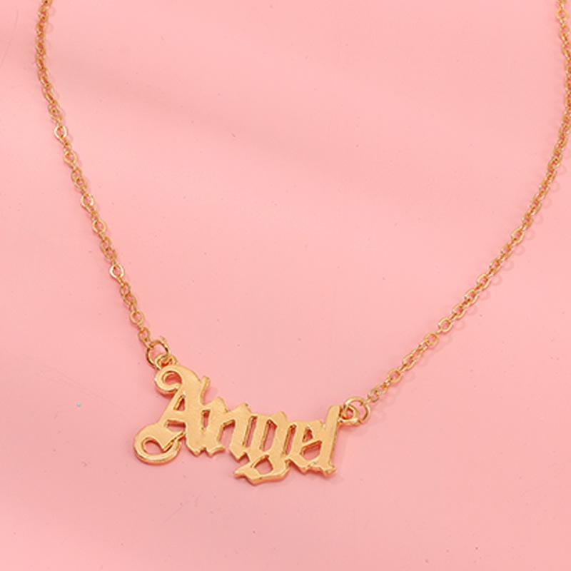 European Cross Angel Necklace: Simple Style & Popular Collarbone Chain