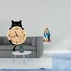 Easy to Read Lightweight Hanging Clock Ornament And 2D Acrylic Desktop Decor Unique Tabletop