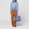 Marc Jacobs Canvas Medium Tote Bag Blue Shadow Women Tote_bags M0016161-481