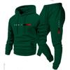 Tuta con felpa con cappuccio da uomo Set Tuta Misto cotone Abbigliamento da casa Giovani Adulti