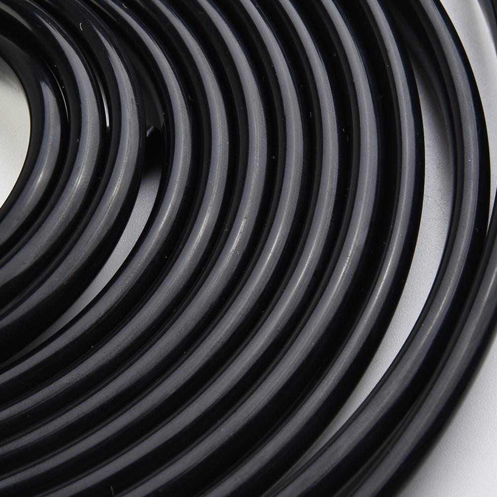 5M Car Door Edge Protector Strip Trim U Shape Rubber Guard Seal 11mmx5mm Rubber Protective Sealing Strip Door Edge Strip Interior Mirrors 6