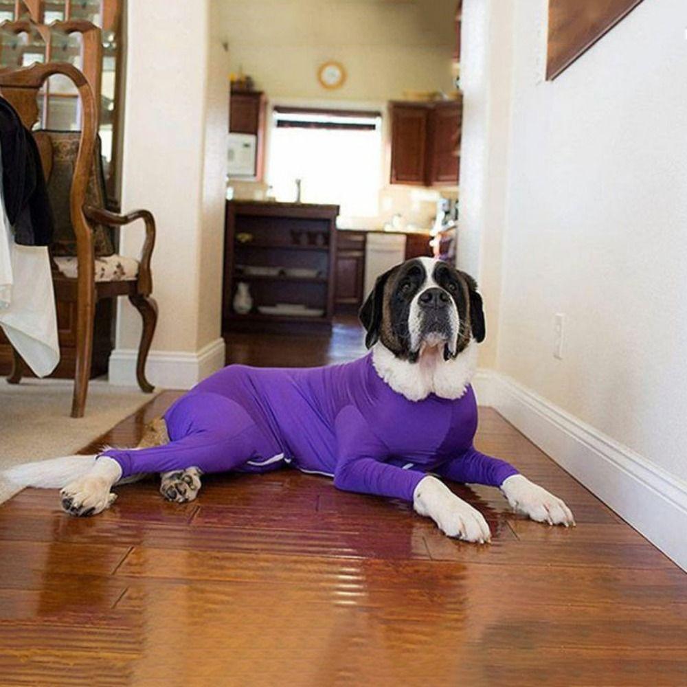 Wygodny kombinezon dla psa Jednokolorowy Duże psy Kombinezon Odporny na wypadanie sierści