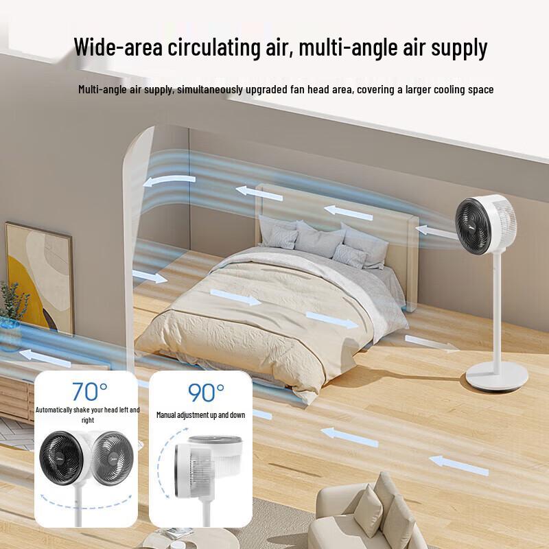Midea FGA25SGJ Oscillating Air Circulation Fan CN plug (adapter included)