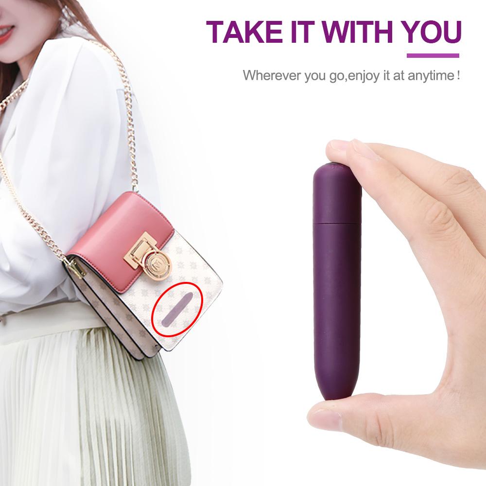 Stimulátor klitorisu Dobíjecí přes USB Masážní přístroj G-bodu Mini kulkový vibrátor Dildo vibrátor Sexuální hračky pro ženy