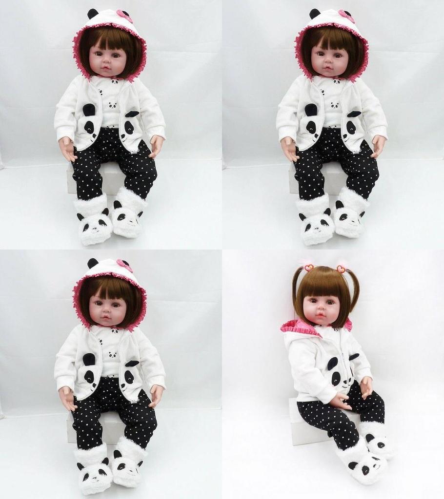 24-Zoll Neugeborenenpuppe Realistische Lebensechte Silikon Reborn Babypuppen Für Kleinkinder Perfektes Geschenk