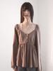 HETIT Shell Star Blouse (Brown)