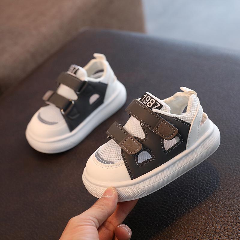 Breathable Children s Sandals for Boys, Open-toe Sandals for Girls, Breathable Casual Shoes for Girls 22 серый