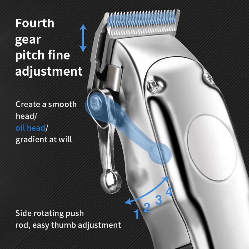 Best-Selling Universal Electric Hair Clipper with Adjustable Digital Display and Oil Head Carving Function