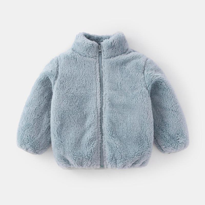 Children's Lamb Fleece Jacket Autumn/Winter Warm Jacket for Boys and Girls