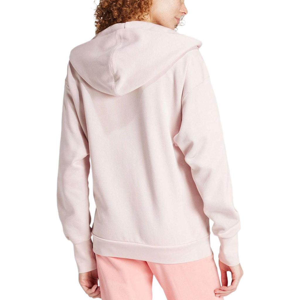 Adidas All Season Fleece Full-Zip Hoodie Women Jacket Sand Pink IY6804