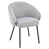 Upholstered Chair Otilo Fabric Gray