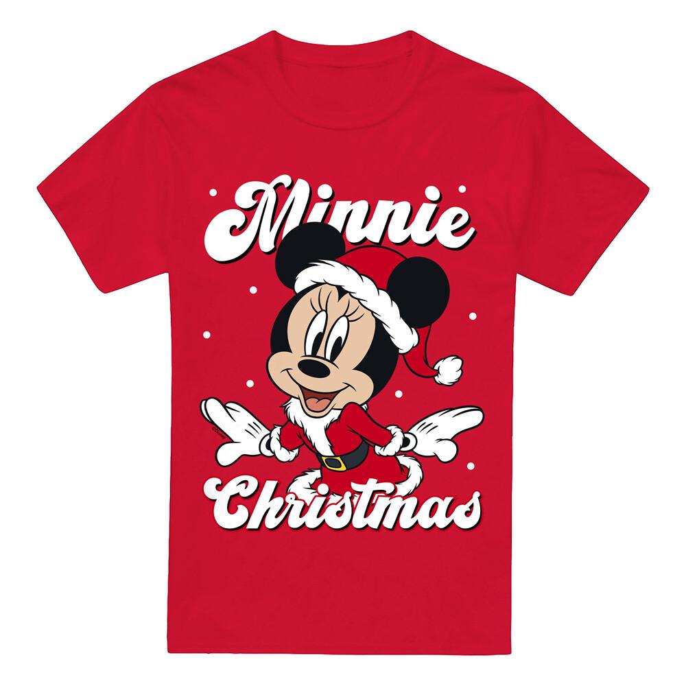 Minnie Mouse Santa For Christmas Mens T-Shirt S-2XL S