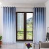Living Room Bedroom Blackout Curtains Gradient Tulle Curtains Simple Window  Drape Valance 1PCS