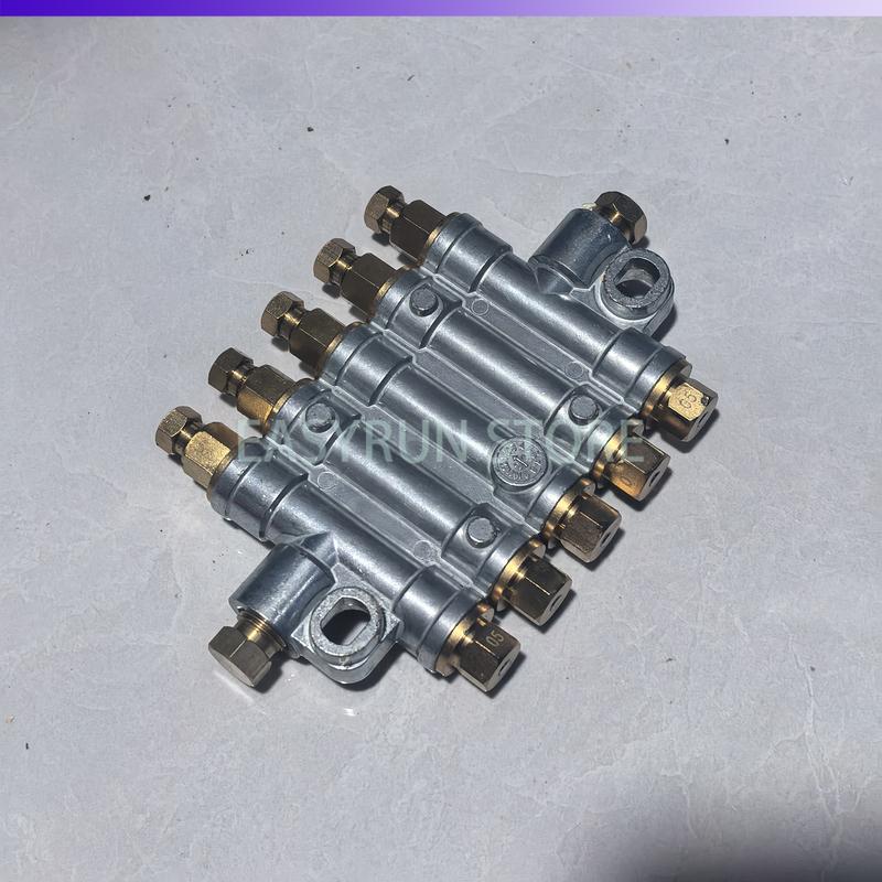BATON 5 Ways Detective Volumetric Grease Oil Distributor Value Manifold Block For Centralized Lubrication System