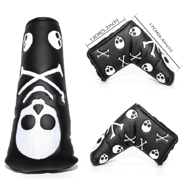 Frogs Skull Golf Iron Head Cover Thick PU Leather Golf Head Cover Replacement Headcover Protective Cover Easy to Use