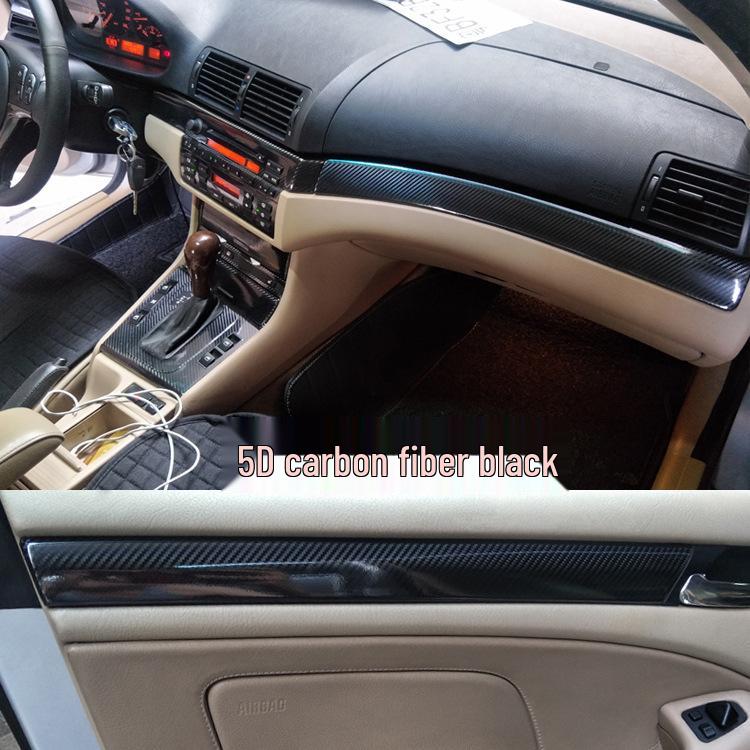 E46 3-Series Carbon Fiber Interior Console Stickers
