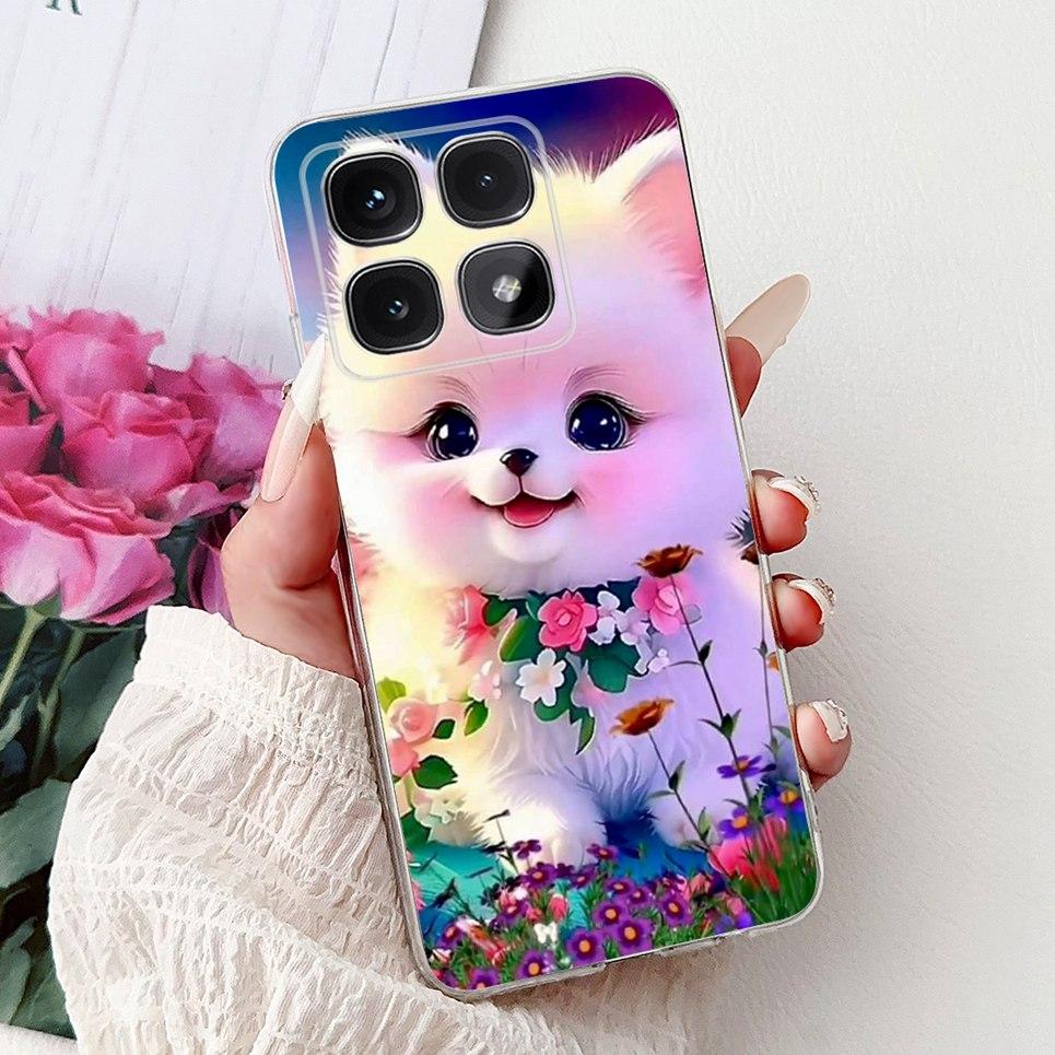Phone Case For Xiaomi Mi 14T Pro Mi14T Cool Style Tiger Dragon Pattern Clear Soft Silicone TPU Back Cover Xiaomi 14t 5G Coques