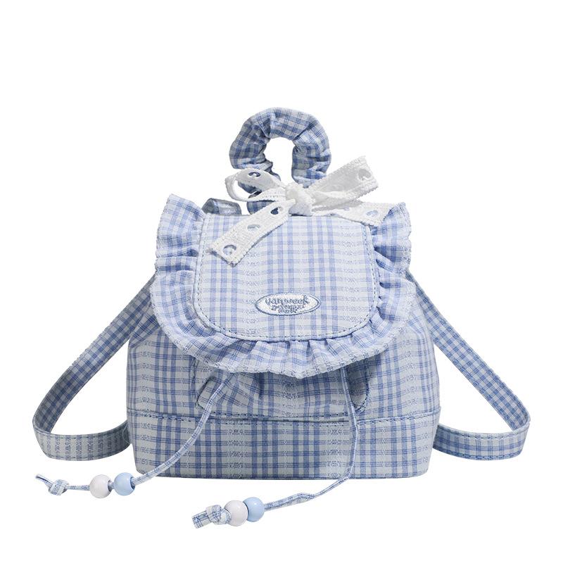 Backpack with Ruffled Edges College-style Commuting Schoolbag