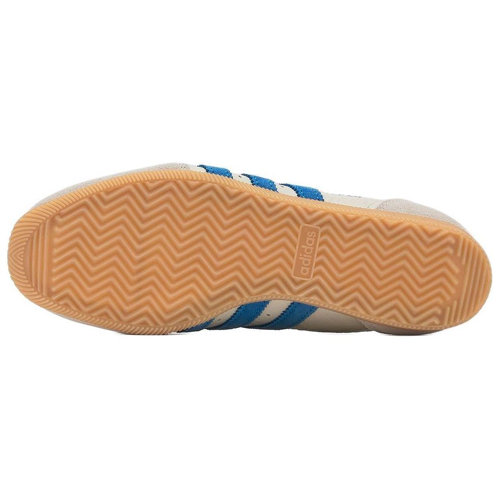 adidas Originales Piel de Japón Cómodos Versátiles Antideslizantes Duraderos Zapatillas de Skate de Caña Baja para Mujer Blancas Azules JR0556
