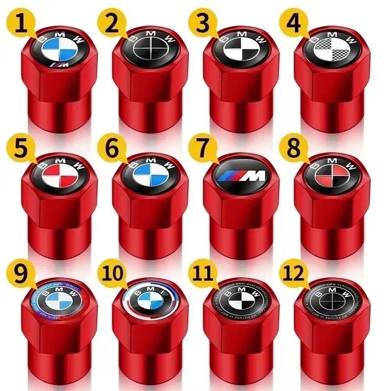 4 ks kovové krytky ventilků kol pro auto, šestihranné kryty stonků ventilků pro BMW M E87 E30 E46 E28 E34 E39 E60 F02 F18 F35 G20 G03 F10 E93 F20