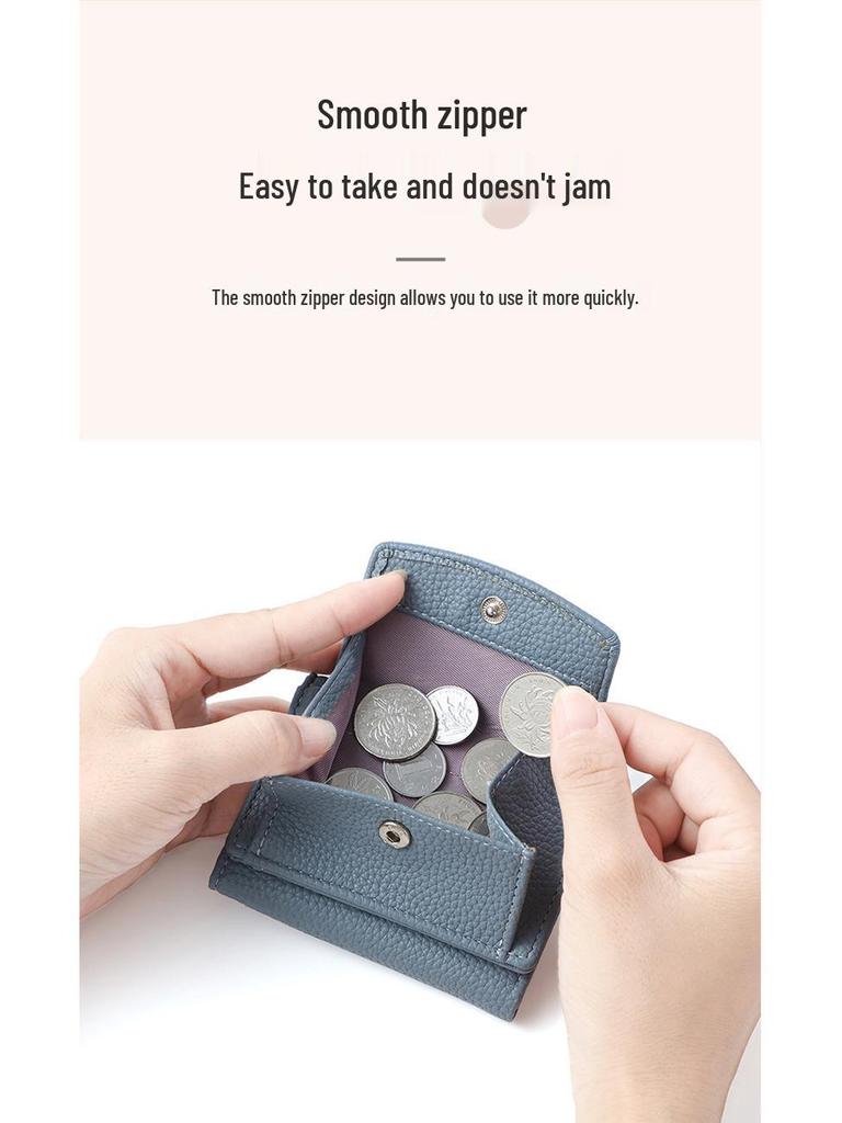 Women's Compact Multi-Card Zipper Wallet & Coin Purse