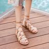 Fashion Flat Rubber Roman Style Open Toe Beach Outdoor Ladies Shoes 2025 Luxury Trending Summer Comfortable Casual Daily Women's Sandals