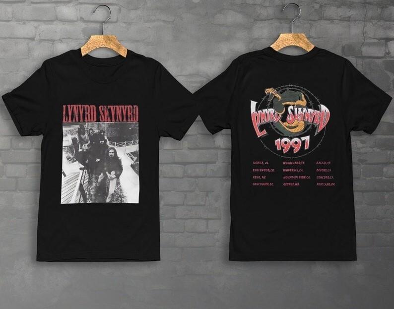 Vintage 90039;s Lynyrd Skynyrd Tour Rock Unisex T-Shirt Unisex T-Shirt S