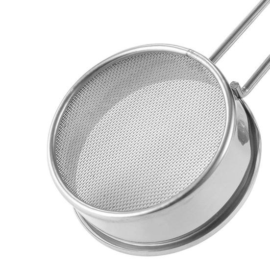 Stainless Steel Flour Sieve Filter Handheld Mini 40 Mesh Sugar Powder Strainer Sifter Baking Cooking Kitchen Accessories