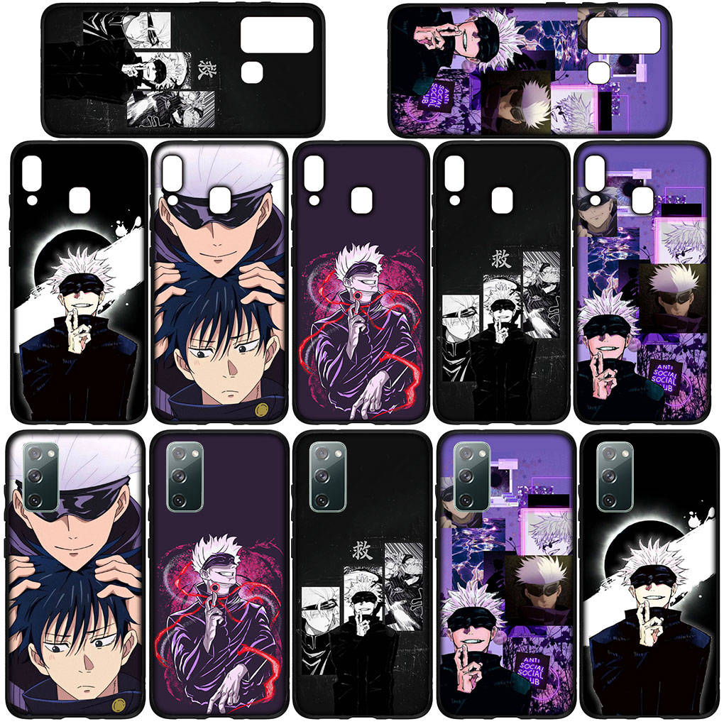 Für iPhone 16 15 Xiaomi Redmi Note 14 13 12 11 Pro Max X 16e Samsung Galaxy S25 S24 S23 Moto OPPO Huawei Jujutsu Comics Gojo Satoru Kaisen Handyhülle