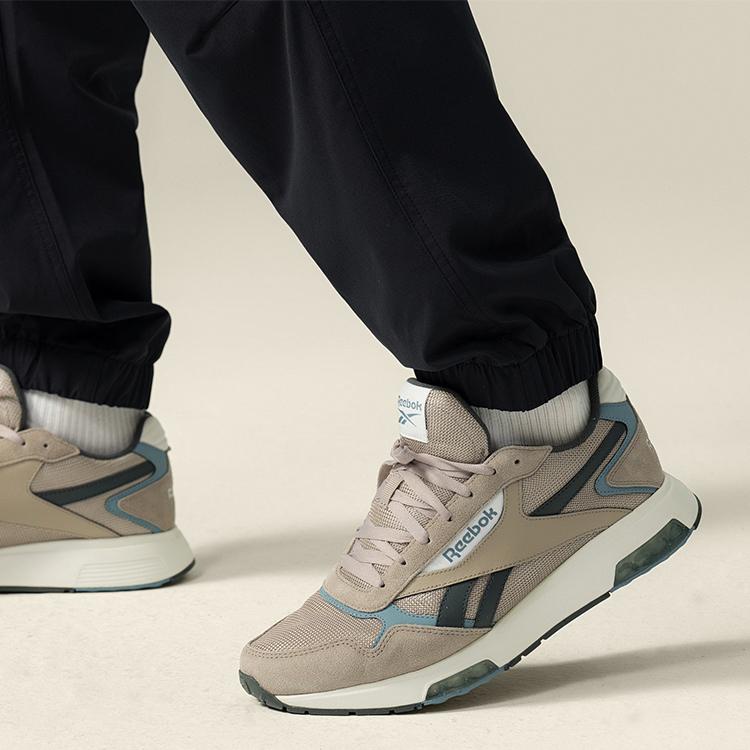 Reebok Low Top Casual Running Shoes Unisex Gray Green Sneakers 100201253