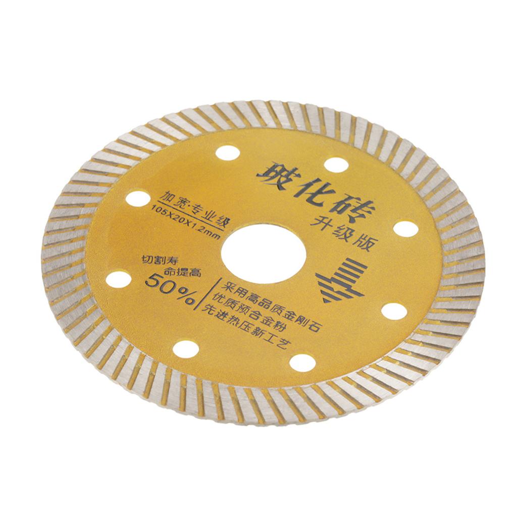 105x20x1.2mm Gold Diamond Saw Blade Cutting Disc for Concrete Granite Marble Tile Stone