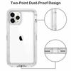 3 IN 1 Hybrid Heavy Duty Armor Full Body Transparent Case for IPhone 16 Pro Max 15 14 13 12 11 Otter Case Box Shockproof Clear Cover