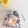 Colorful Makeup Bag Mini Storage Pouch Creative Floral Drawstring Bag  Travel
