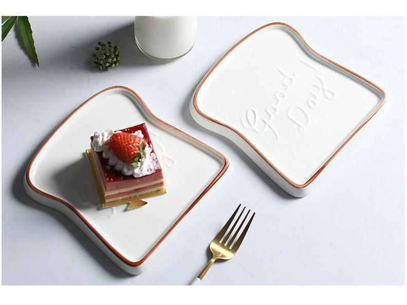 European Style Ceramic Bread and Dessert Plate