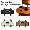 3-in-1 Car Backseat Organizer Multifunctional Back Seat Storage Box with 2 Cup Holders Tissue