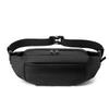 1 Men's Multifunctional Sports Waist Bag - Multi-layer Zipper Closure, Adjustable Chest Bag, Sports Style Crossbody Bag