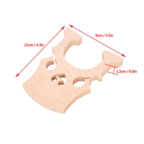 Beautiful Sounding Cello Bridge, Maple Wood, Corrosion-Resistant, Easy Installation, Concert Style (4/4)