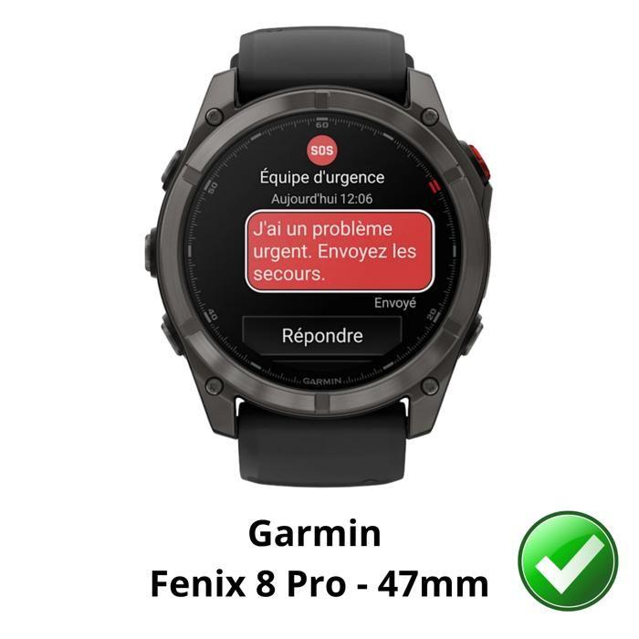 Displayschutz für Garmin Fenix 8 Pro - 47mm [6er-Pack] Dünne, widerstandsfähige Schutzfolie aus Kunststoff Phonillico®