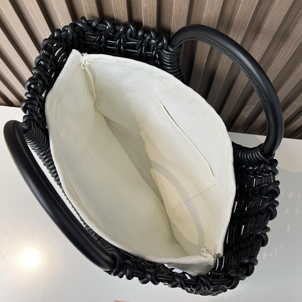 Leather PU woven rainbow bag niche child and mother bag large capacity high sense commuter handbag women's bag