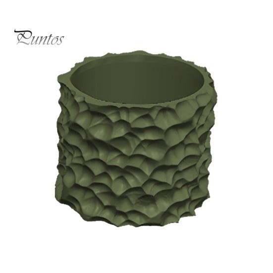 Concave Convex Flowerpot 3D Printed Wave Pattern Plant Pot, Matte White Succulents Planter, Integrated Molding Simple Design Pot Smooth Decorative