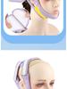 Adjustable Silicone Compression Face Mask Strap with Velcro, Non-Slip Double Chin Lifting Bandage with Massage Protrusion