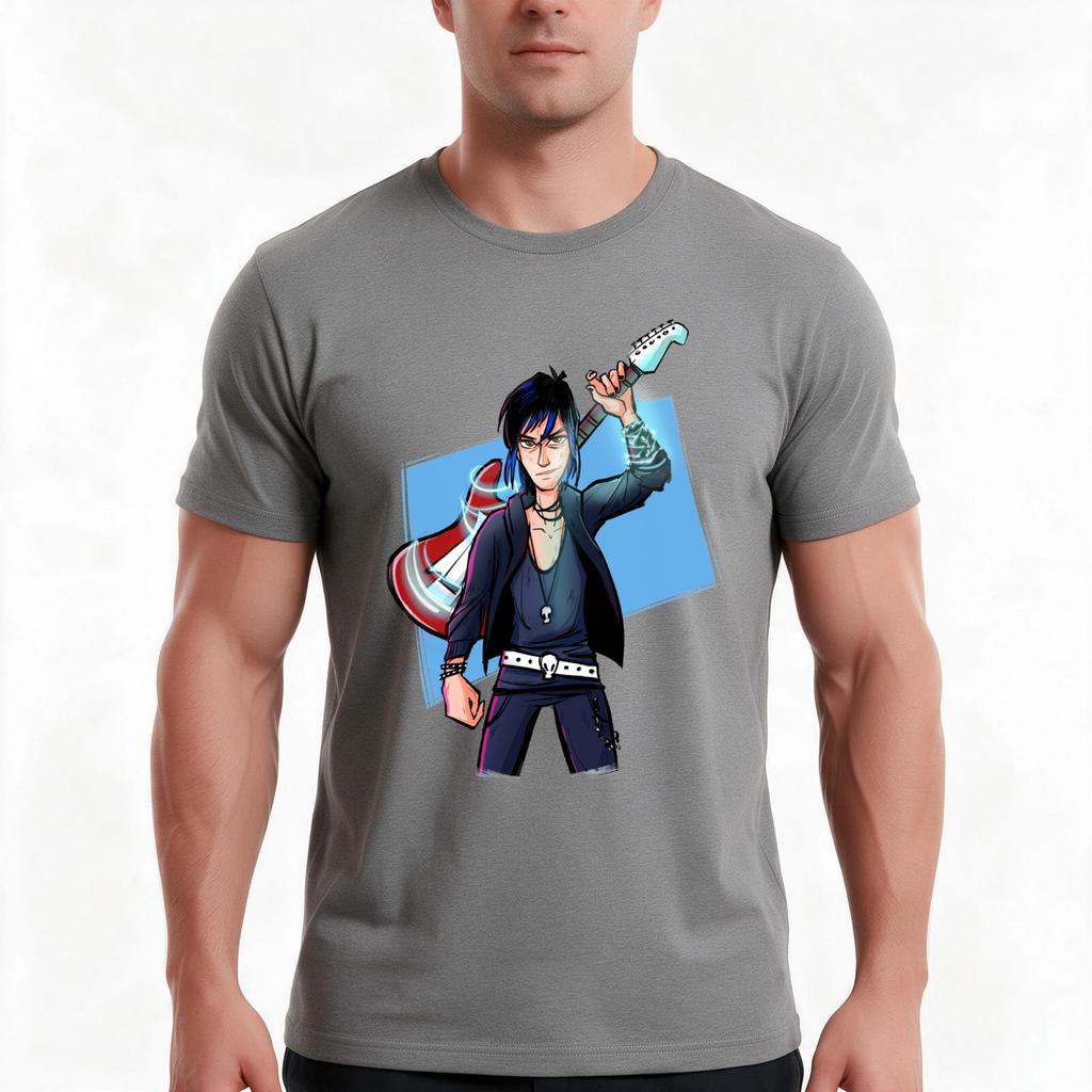 Douxie Spellcaster Guitar TShirt Summer Casual Cotton Tee Oversized Streetwear Tops Vintage Graphic Print 100 Cotton