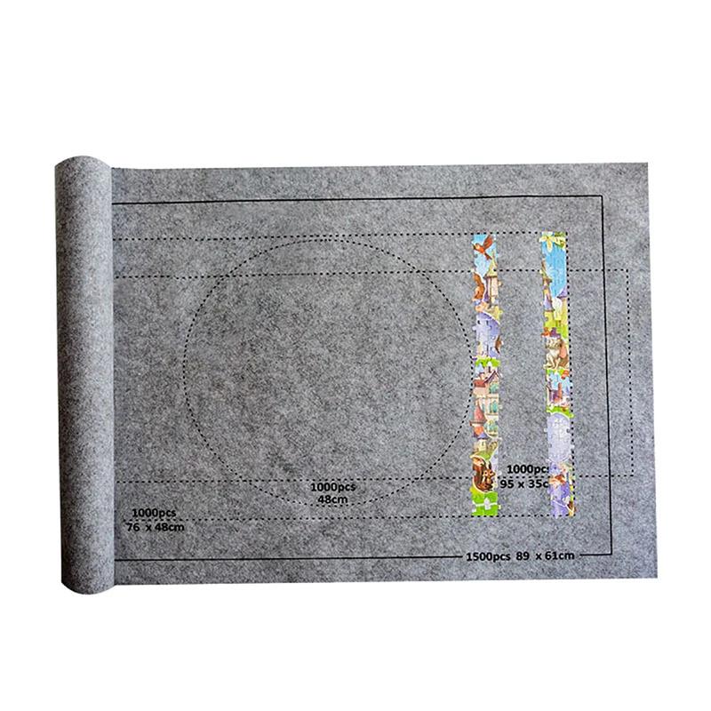 1500Pcs Portable Jigsaw Puzzle Felt Mat - Roll Playmat for Puzzles & Games, New Puzzle Accessories, Party Favor for Guests